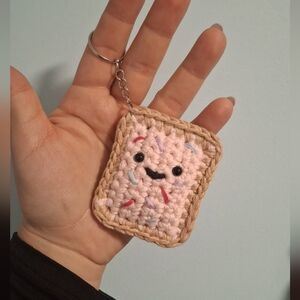 Cute Crochet Pop-Tart Keychain
